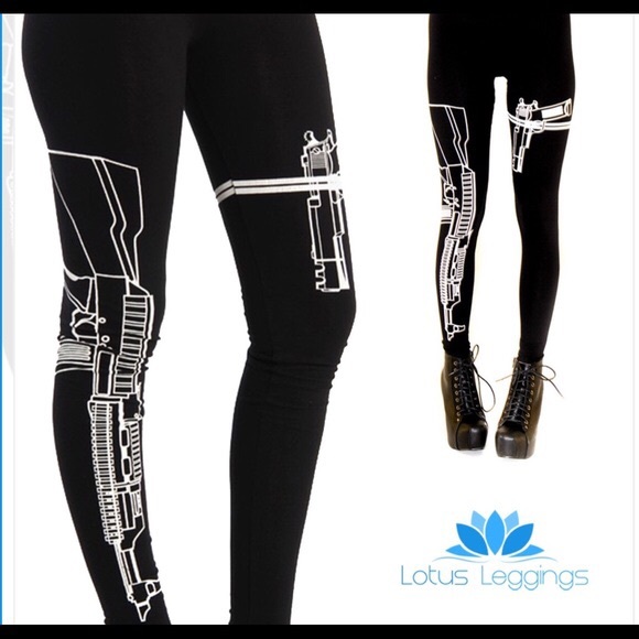 Lotus Leggings Pants - Guns Out Lotus Leggings